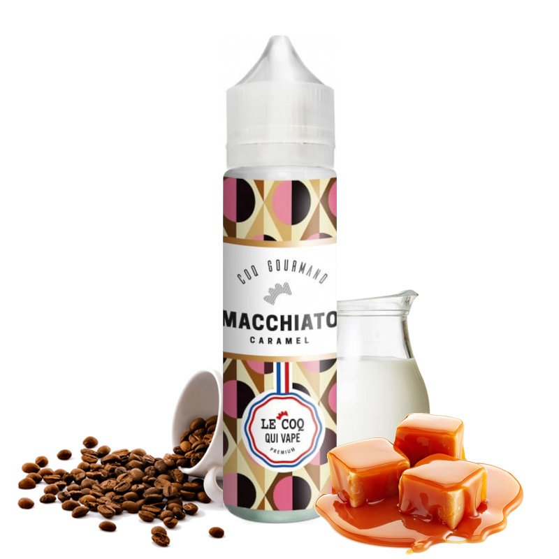 Eliquide Macchiato caramel Le coq qui vape 50 ml