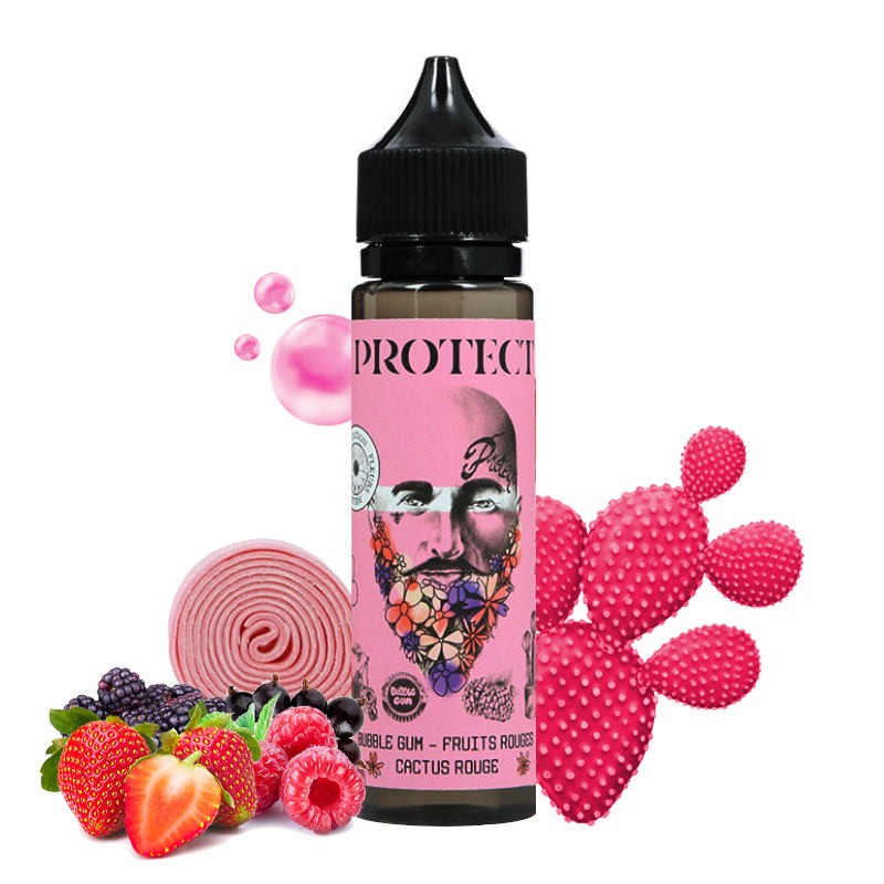 eliquide Bubble Gum Fruits Rouges Cactus - Protect - 50ml