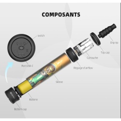 Composants E-Chicha Hookah Air Skull Art - Fumytech