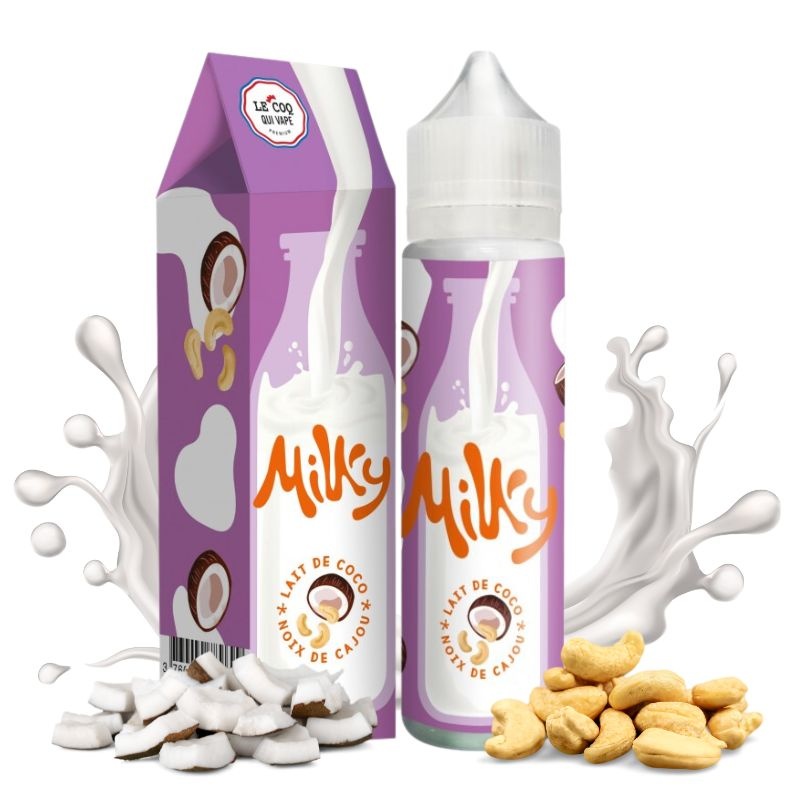 eliquide Lait de Coco Noix de Cajou Milky Le Coq Qui Vape 50ml