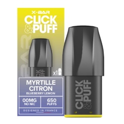 cartouche Myrtille Citron Click&Puff X-bar