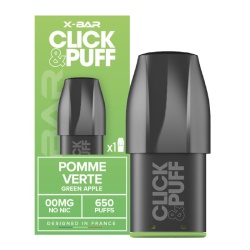 cartouche Pomme Verte Click&Puff X-bar