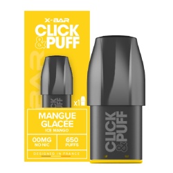 cartouche Mangue Glacée Click&Puff X-Bar