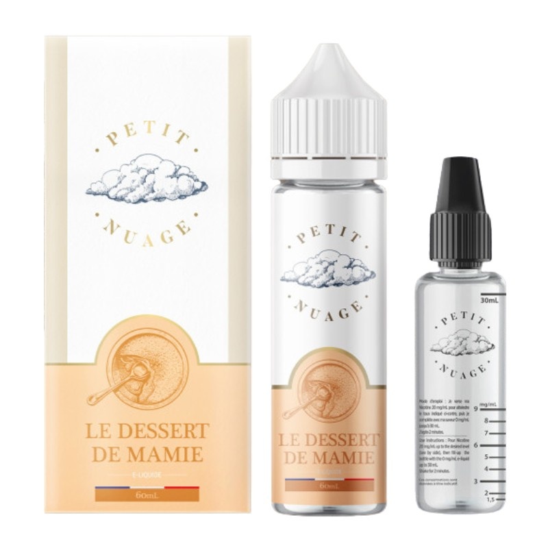 Flacon e-liquide Le Dessert de Mamie Petit Nuage 60ml