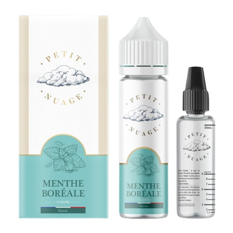 Flacon e-liquide Menthe Boréale Petit Nuage 60ml