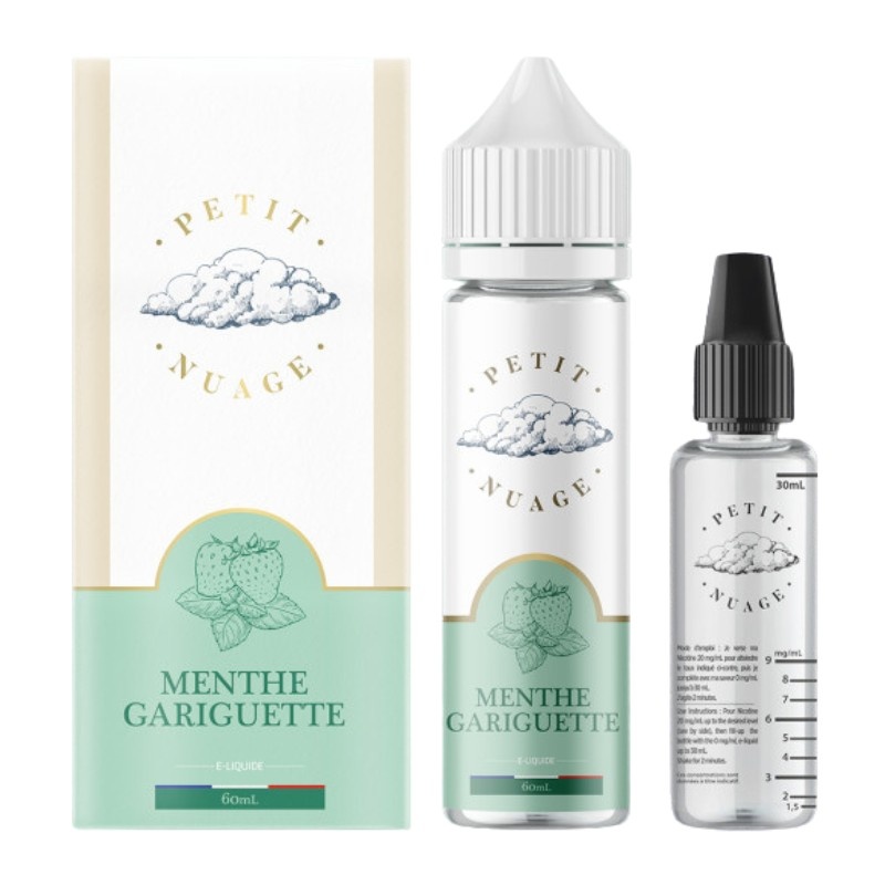 Flacon e-liquide Menthe Gariguette Petit Nuage 60ml