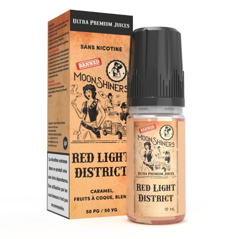 Fiole e-liquide Red Light District Moonshiners 10ml Lips France