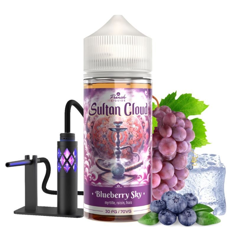 E-liquide Blueberry Sky Sultan Cloud 100ml myrtille raisin