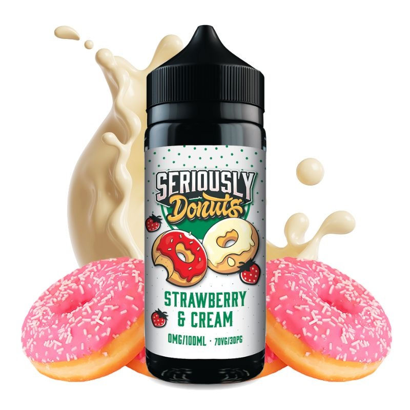 E-liquide Strawberry & Cream Seriously Donuts Doozy Vape 100ml