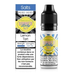 Eliquide Lemon Tart Dinner Lady aux sels de nicotine 10 ml