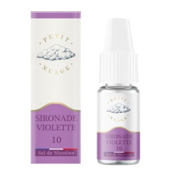 Fiole e-liquide Sironade Violette Nic Salts Petit Nuage 10ml