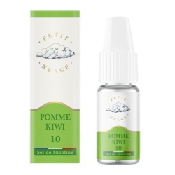 Fiole e-liquide Pomme Kiwi Nic Salts Petit Nuage 10ml