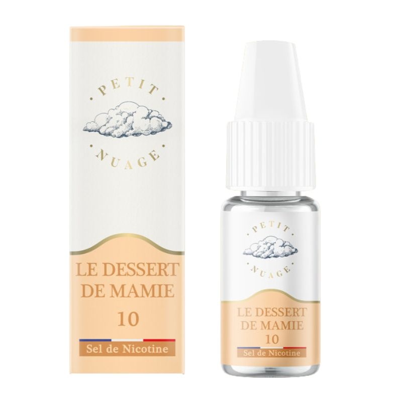 Fiole e-liquide Le Dessert de Mamie Nic Salts Petit Nuage 10ml