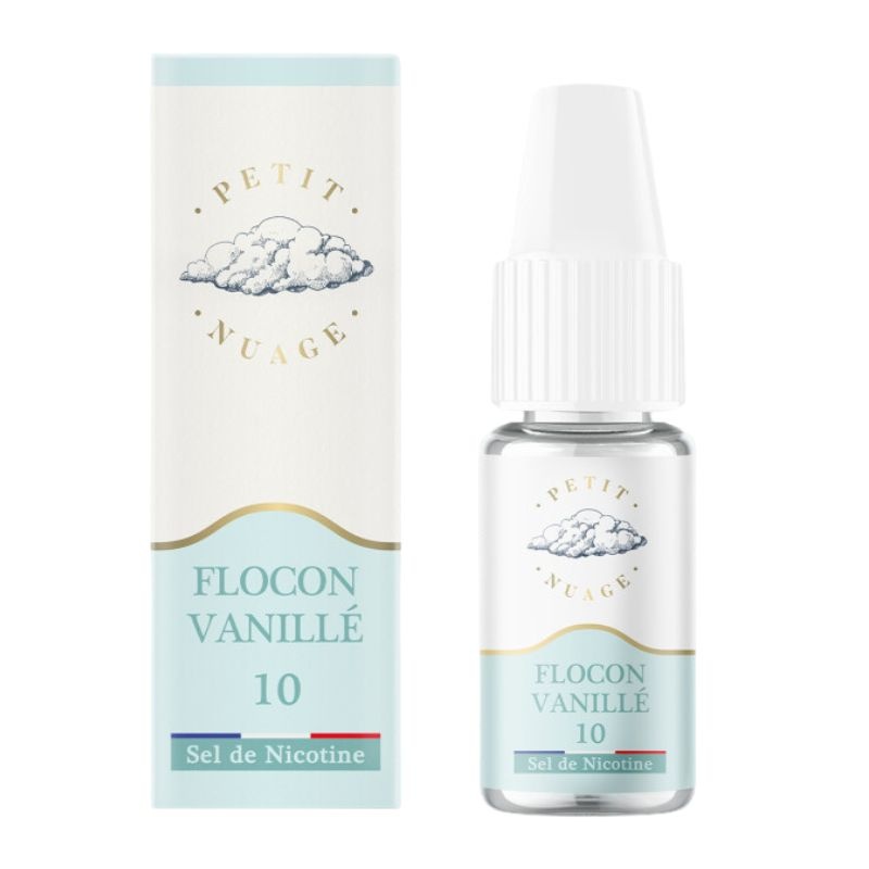 Fiole e-liquide Flocon Vanillé Nic Salts Petit Nuage 10ml