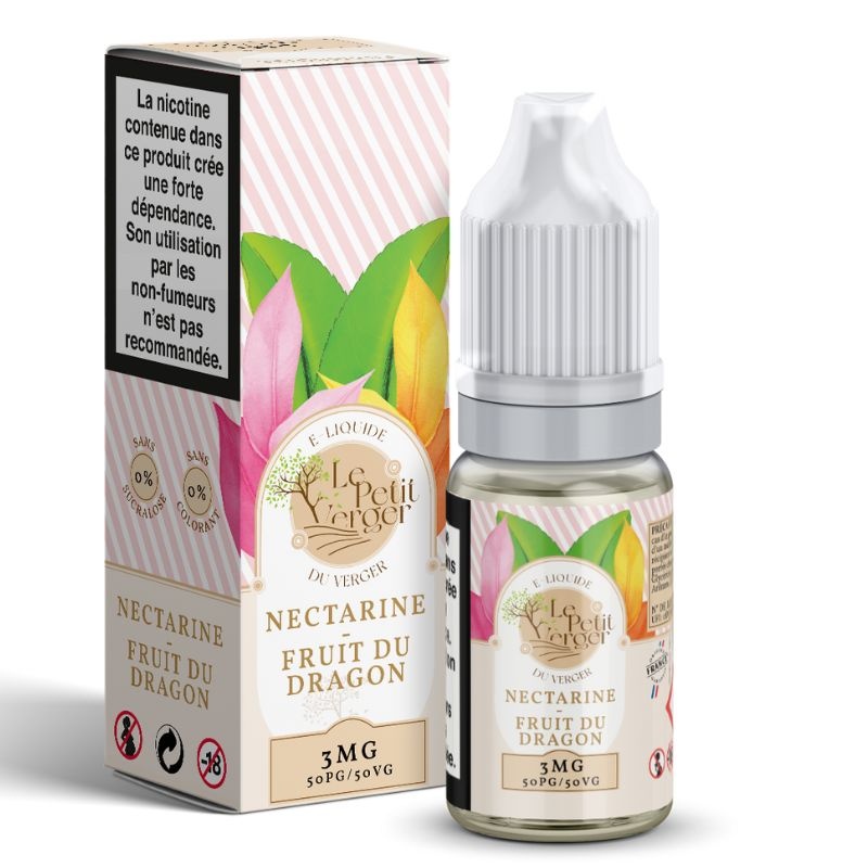 Fiole e-liquide Nectarine Fruit du Dragon Le Petit Verger Savourea 10ml