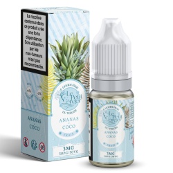 Fiole e-liquide Ananas Coco Frais Le Petit Verger Savourea 10ml