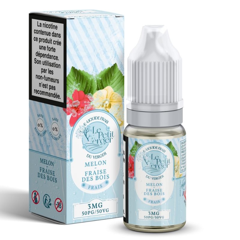 Fiole e-liquide Melon Fraise des Bois Frais Le Petit Verger Savourea 10ml