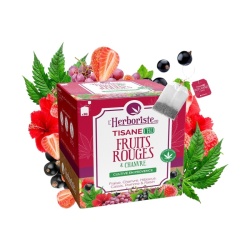 Tisane CBD Fruits Rouges et Chanvre L'Herboriste 10 sachets