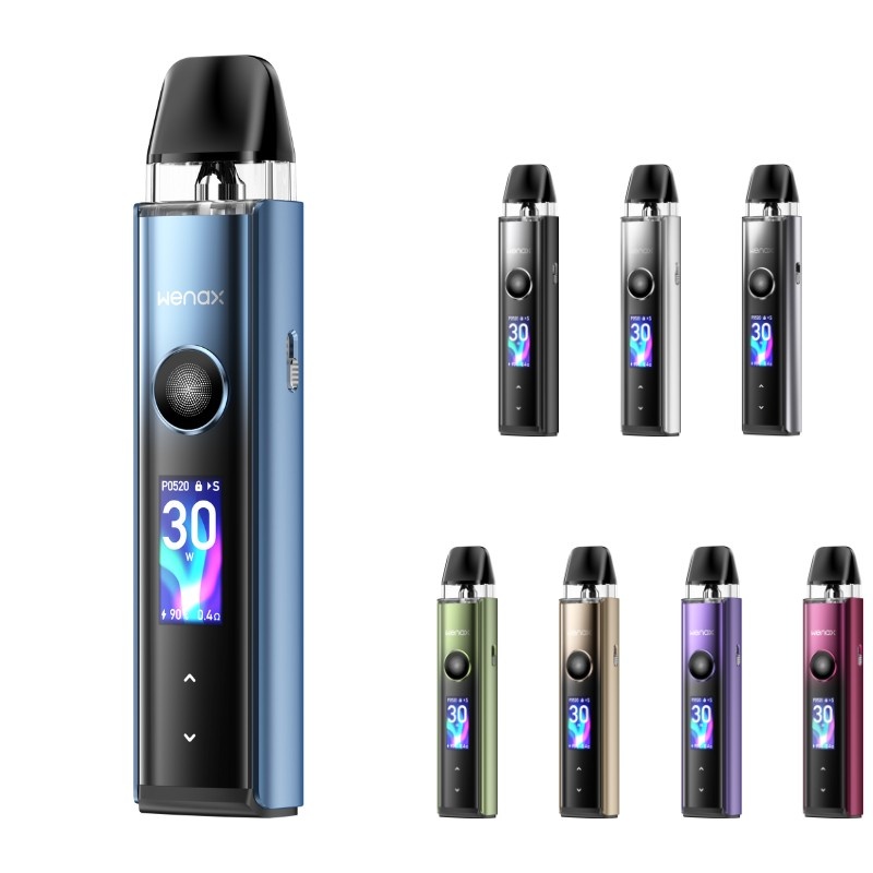 Pod Wenax Q Pro Geekvape noir avec écran OLED et cartouche Q series