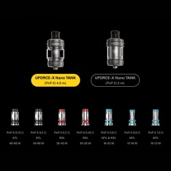 Résistances compatibles UForce-X Nano Tank Voopoo