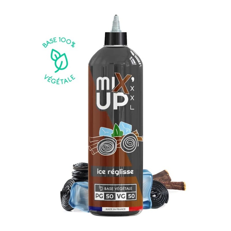 Bouteille e-liquide Ice Réglisse MIX’UP XXL en format 1L