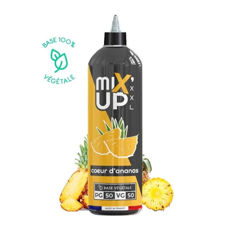 Bouteille e-liquide Cœur d’Ananas MIX’UP XXL en format 1L