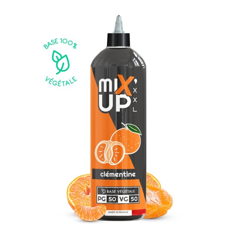 Bouteille e-liquide Clémentine MIX’UP XXL en format 1L