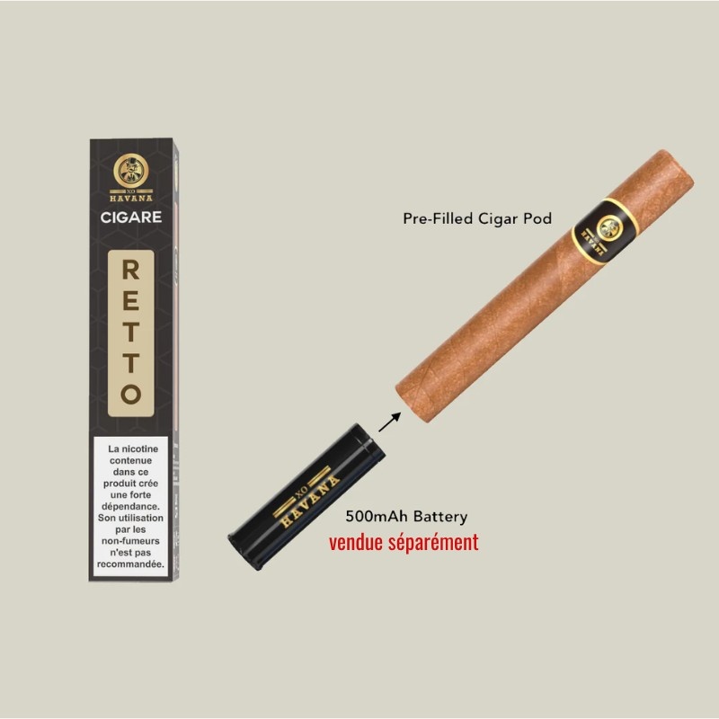 E-cigare Retto XO Havana – Cigare et Amandes | Cigare électronique