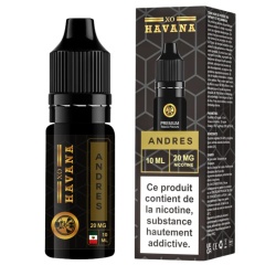 Fiole e-liquide Andres Nic Salt XO Havana 10ml